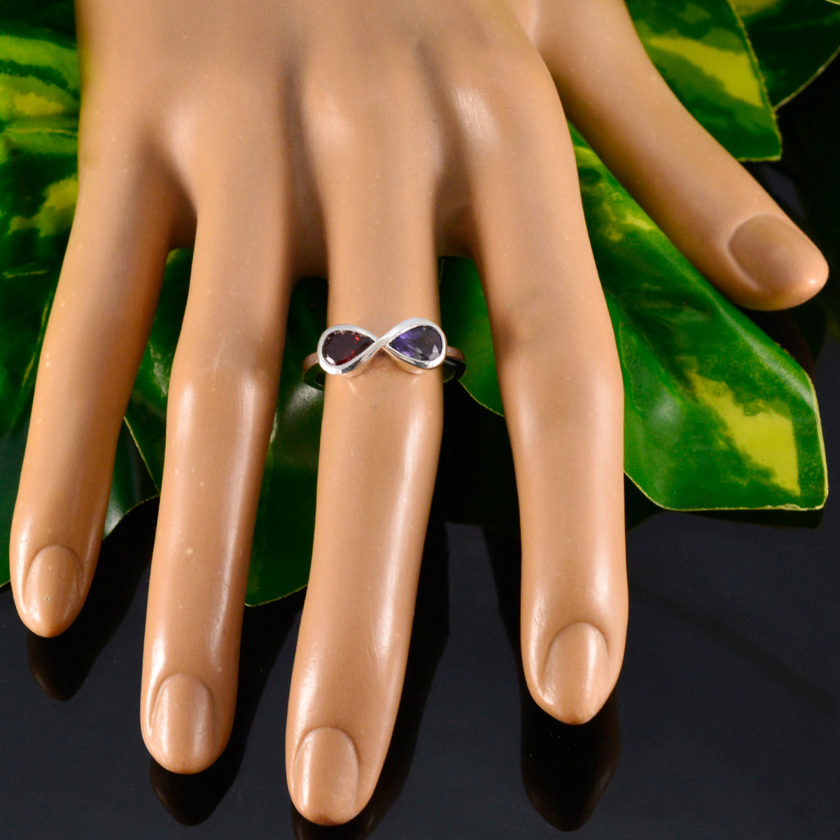 Multi Stone Toi et Moi Turkish 925 Silver multicolor Gemstones Dainty Fairytale Ring Jewellery