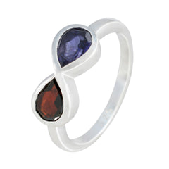 Multi Stone Toi et Moi Turkish 925 Silver multicolor Gemstones Dainty Fairytale Ring Jewellery