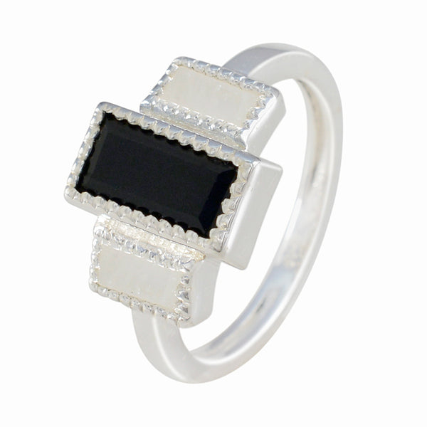 Multi Stone Trilogy Russian 925 Silver multicolor Gems Featherlight Feminine Ring Jewellery