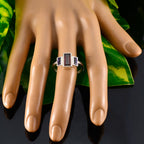 Multi Stone Trilogy Moroccan 92.5 Silver multicolor Gemstone Featherlight Graceful Ring Jewelry