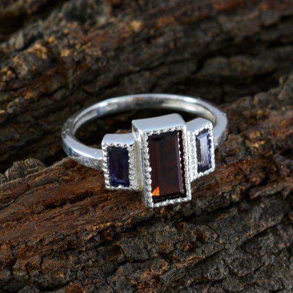 Multi Stone Trilogy Moroccan 92.5 Silver multicolor Gemstone Featherlight Graceful Ring Jewelry