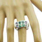 Multi Stone octa Spanish 925 Silver multicolor Gemstone Chunky Cocktail Ring Jewellery