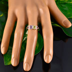 Multi Stone quarter Turkish 925 Sterling Silver multicolor Gemstones Delicate Romantic Ring Jewellery