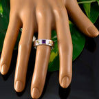 Multi Stone Trilogy Moroccan 925 Sterling Silver multicolor Gems Tiny Abstract Band Jewellery