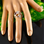 Multi Stone Penta Russian 925 Sterling Silver multicolor Gemstones Eye catching Contemporary Ring Jewelry