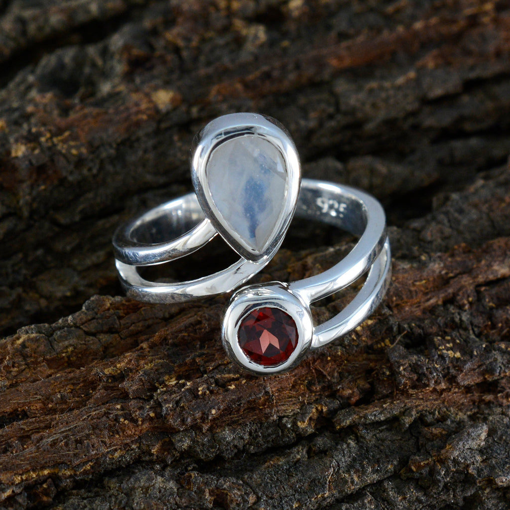 Multi Stone Toi et Moi German 925 Silver multicolor Gemstones Tiny Fairytale Ring Jewellery