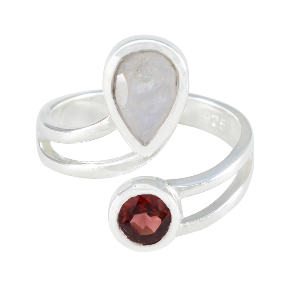 Multi Stone Toi et Moi German 925 Silver multicolor Gemstones Tiny Fairytale Ring Jewellery