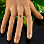 Multi Stone Trilogy Korean Silver multicolor Gemstone Delicate Romantic Ring Jewellery