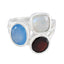 Multi Stone Trilogy Indian 925 Silver multicolor Gemstones Eye catching Cocktail Ring Jewellery