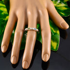 Multi Stone quarter Japanese 925 Sterling Silver multicolor Gemstone Dainty Trendy Band Jewelry