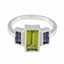 Multi Stone Trilogy African 92.5 Silver multicolor Gems Featherlight Modern Ring Jewellery