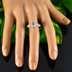 Multi Stone Trilogy American 925 Silver multicolor Gemstone Dainty Boho Ring Jewellery