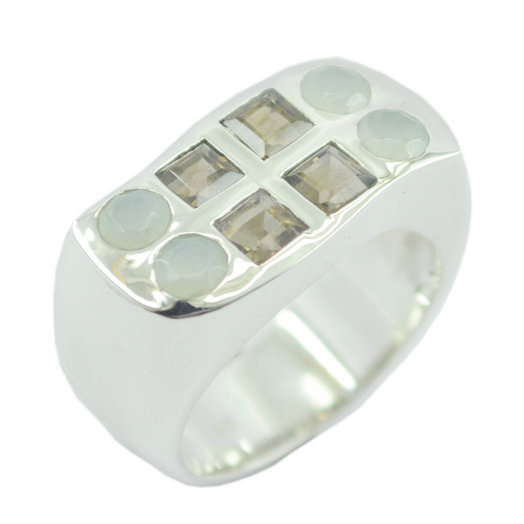 Multi Stone octa Spanish Sterling Silver multicolor Gemstones Chunky Cocktail Ring Jewellery