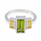 Multi Stone Trilogy Russian 925 Sterling Silver multicolor Gemstone Featherlight Contemporary Ring Jewelry