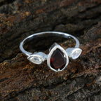 Multi Stone Trilogy Korean 92.5 Silver multicolor Gemstones Dainty Romantic Ring Jewelry