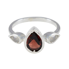 Multi Stone Trilogy Korean 92.5 Silver multicolor Gemstones Dainty Romantic Ring Jewelry