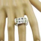 Multi Stone octa Spanish 92.5 Silver multicolor Gemstone Chunky Cocktail Ring Jewellery