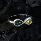 Multi Stone Toi et Moi Korean 925 Silver multicolor Gems Dainty Romantic Ring Jewellery