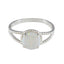 Created Opal Solitaire African 92.5 Silver White Gemstone Featherlight Modern Ring Jewelry
