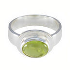 Peridot Solitaire Moroccan 925 Sterling Silver Green Gemstones Classic Luxurious Ring Jewelry
