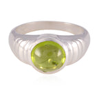 Peridot Solitaire Moroccan Sterling Silver Green Gemstone Versatile Luxurious Ring Jewelry