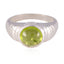 Peridot Solitaire Moroccan Sterling Silver Green Gemstone Versatile Luxurious Ring Jewelry
