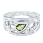 Peridot Solitaire Moroccan 92.5 Silver Green Gems Classic Romantic Ring Jewelry