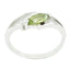 Peridot Solitaire Turkish 92.5 Silver Green Gems Dainty Trendy Ring Jewellery