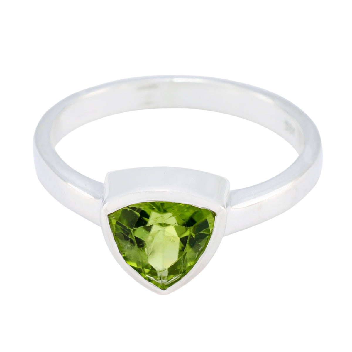 Peridot Solitaire Moroccan Sterling Silver Green Gems Dainty Traditional Ring Jewellery