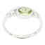 Peridot Solitaire American 925 Sterling Silver Green Gemstones Delicate Sophisticated Ring Jewellery