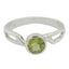 Peridot Solitaire Turkish 925 Silver Green Gemstone Whisper thin Graceful Ring Jewelry