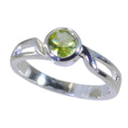 Peridot Solitaire Turkish 925 Silver Green Gemstone Whisper thin Graceful Ring Jewelry