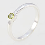 Peridot Solitaire Japanese 92.5 Silver Green Gems Delicate Sophisticated Ring Jewellery