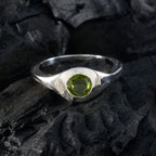 Peridot Solitaire African 925 Sterling Silver Green Gems Featherlight Trendy Ring Jewellery