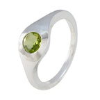 Peridot Solitaire African 925 Sterling Silver Green Gems Featherlight Trendy Ring Jewellery