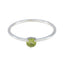 Peridot Solitaire Japanese Silver Green Gemstone Minimalist Modern Ring Jewellery