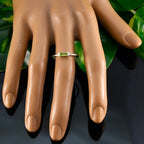 Peridot Solitaire Korean Silver Green Gemstone Elegant  Graceful Ring Jewellery