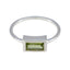 Peridot Solitaire Turkish 92.5 Silver Green Gemstone Delicate Fairytale Ring Jewelry