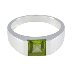 Peridot Solitaire Moroccan 925 Silver Green Gems Tiny Modern Ring Jewelry