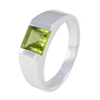 Peridot Solitaire Moroccan 925 Silver Green Gems Tiny Modern Ring Jewelry