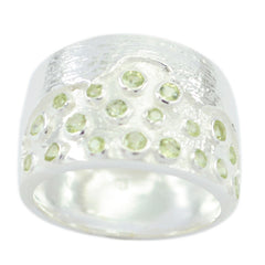 Peridot multiple Moroccan 925 Sterling Silver Green Gemstone Essential  Signet Ring Jewelry