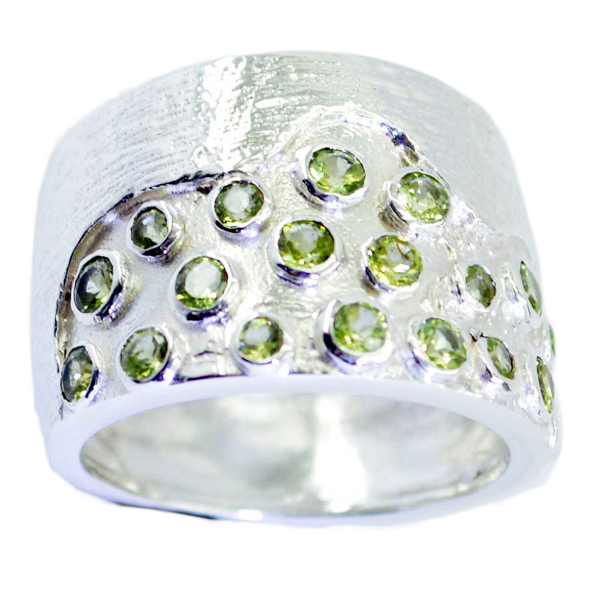 Peridot multiple Moroccan 925 Sterling Silver Green Gemstone Essential  Signet Ring Jewelry