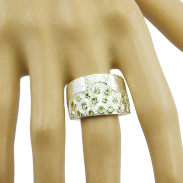Peridot multiple Moroccan 925 Sterling Silver Green Gemstone Essential  Signet Ring Jewelry