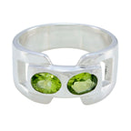 Peridot Toi et Moi Moroccan Sterling Silver Green Gemstone Essential  Modern Ring Jewelry