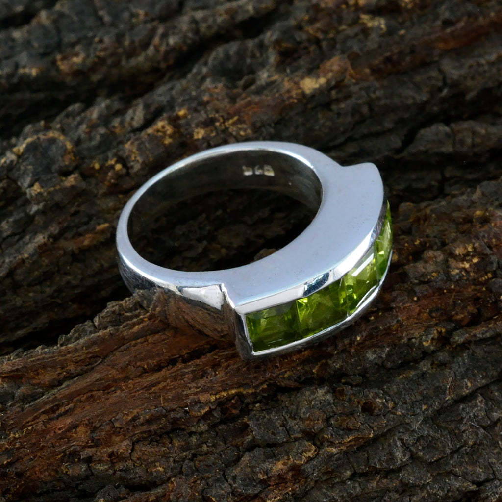 Peridot Penta Egyptian 92.5 Silver Green Gems Essential  Contemporary Ring Jewelry