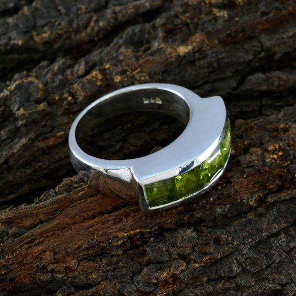 Peridot Penta Egyptian 92.5 Silver Green Gems Essential  Contemporary Ring Jewelry