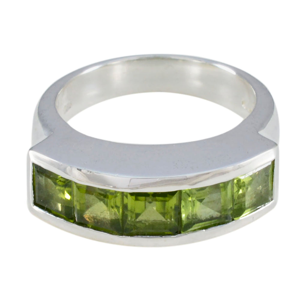 Peridot Penta Egyptian 92.5 Silver Green Gems Essential  Contemporary Ring Jewelry