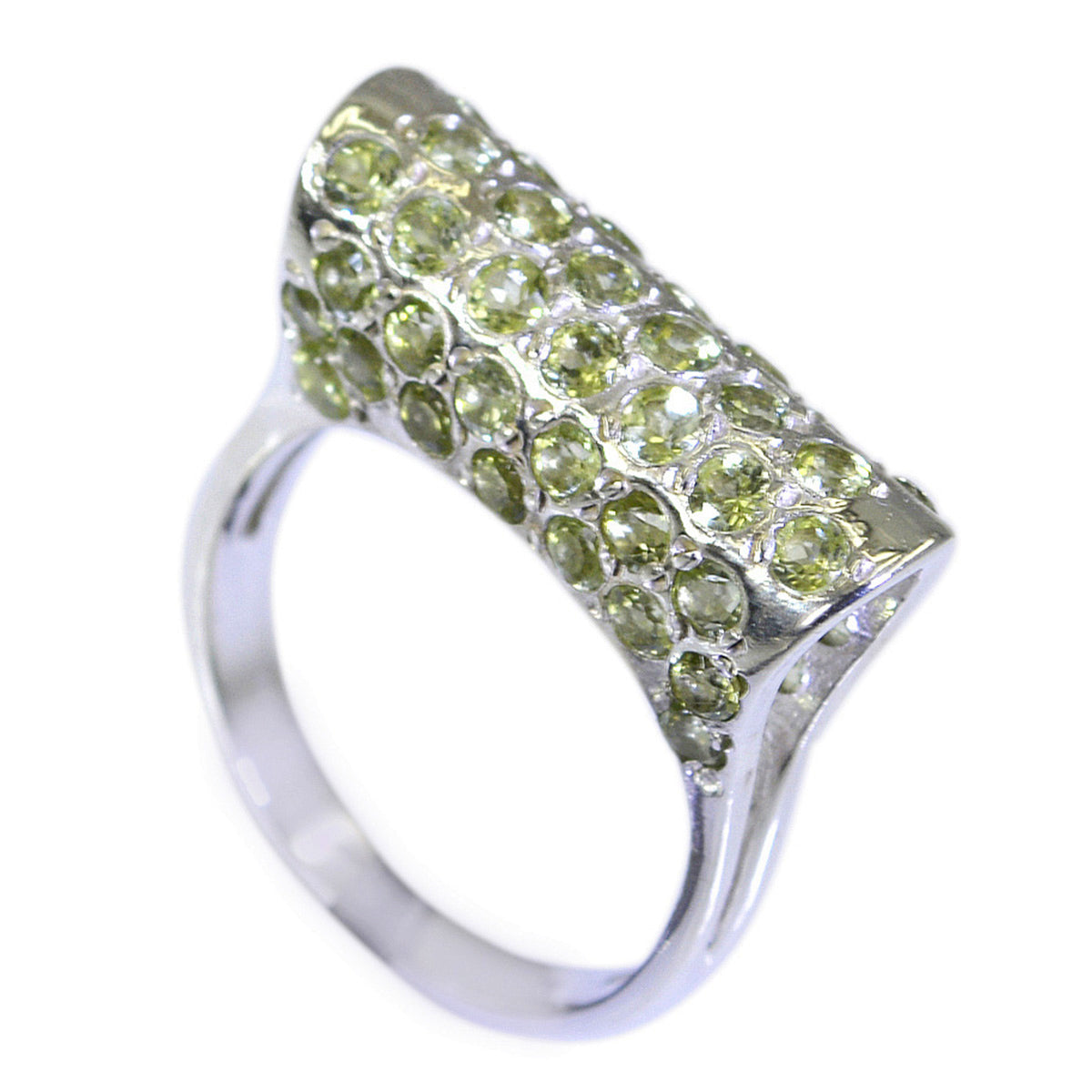Peridot mehrere indische 925 Silber grün Edelstein winzige Märchen Ring Schmuck Hauptbild