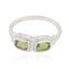 Peridot Toi et Moi Moroccan 92.5 Silver Green Gemstone Featherlight Trendy Ring Jewellery