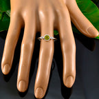 Peridot Trilogy Turkish 92.5 Silver Green Gems Elegant  Fairytale Ring Jewelry
